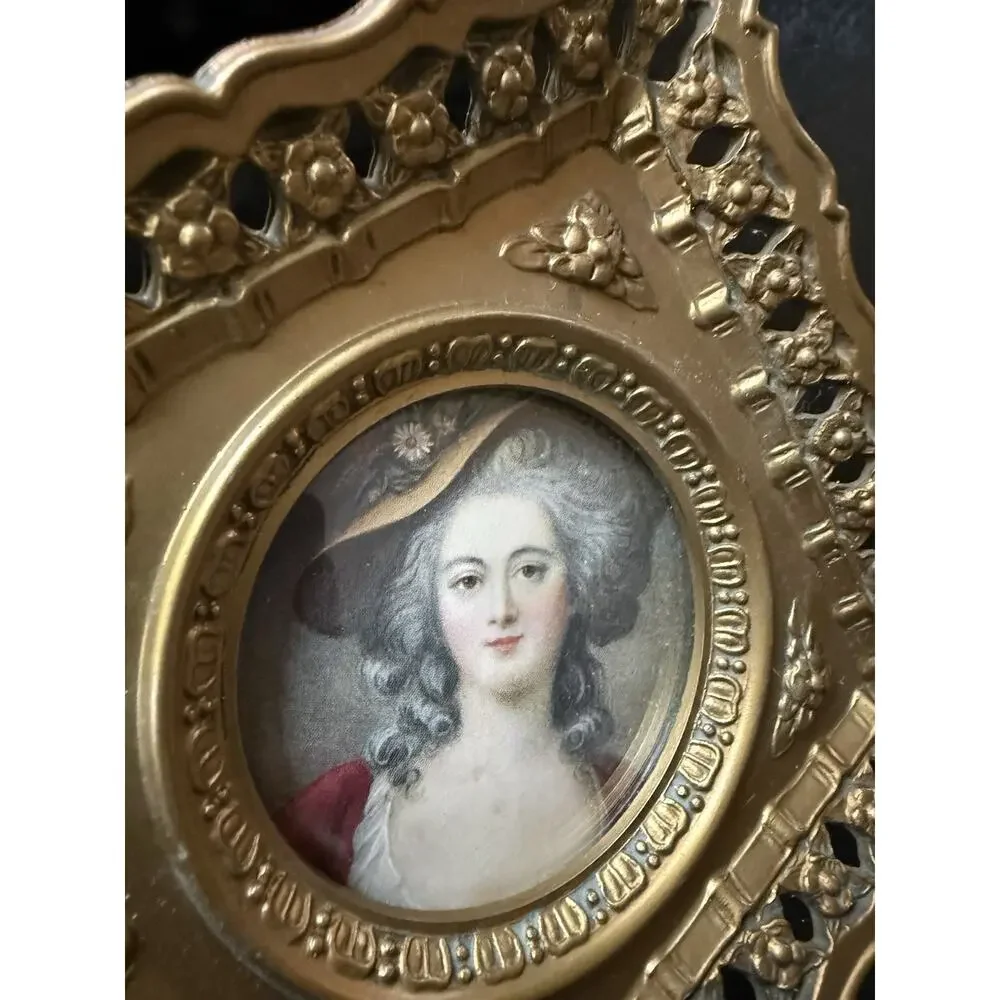 A CAMEO CREATION Convex Glass 2 Portraits Countess Grosvenor and Blessington
